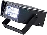 Lunartec Stroboskop: LED-Disco-Strobe mit Batteriebetrieb (Strobo, Stroboskoplampe, Batterie Leuchten)