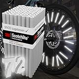Speichenreflektoren [mit ORIGINAL 3M™-Reflexmaterial] super hell I mit StVZO Zulassung I einfache Montage I Fahrrad Speichen Reflektoren I Fahrrad Reflektoren I Katzenaugen Alternative (72 Stück)