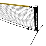 ProTennisAustria Tennisnetz 3m - Freistehendes Tennisnetz aus Stahl für Kleinfeld-Tennis und Fußballtennis im Garten - langlebig und witterungsfest.