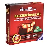 THERMOPAD NACKENWÄRMER XXL – DAS ORIGINAL: 3x Wärmepflaster für 8 Stunden Wärme I Sofort einsatzbereite Wärmeauflage mit extra warmen Heatpads – Heizkissen für Nacken, Schulter & Rücken