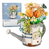 MEIEST Mini-Bausteine, Bewässerungstopf, Bonsai-Pflanzen-Modell-Set, Partikelblume, Sukkulenten, botanische Sammlung, Bausteine, Spielzeug, Heimdekoration