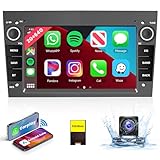 【2+64G】 Android Autoradio Wireless Carplay Android Auto Eisengrau mit 7'' Bildschirm mit Navi/DVR Bluetooth FM/RDS Radio Adjmuvans DAB+ mit AHD Rückfahrkamera/Canbus