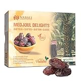 NABALI FAIRKOST Medjool - Medjoul Datteln Delight Qualität I 100% natürlich aromatisch frisch & vegan I Medjool Datteln ohne Konservierungsstoffe honigsüß & karamellig (1 kg (1er Pack))