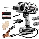 Handschweißgerät, Tragbare 220V Lichtbogenschweißgerät mit 20 Schweißstäben, IGBT-Wechselrichter, 6 Variable Stromanpassung, Elektroschweißgerätesatz für 3/32 '-1/8' (2,5-3,2 mm) Schweißstäbe (Grau)