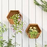 Blumenwanne Pflanztisch Balkonschrank Blumenkasten Hochbeete für Garten Wand-Pflanzkübel 2 STK. Rostig Cortenstahl 30x10x25 cm Geeignet für Gartenbalkone im Freien