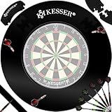 KESSER® Dartscheibe Catchring Schutzring Ø45cm | Auffangring rund Stabiler Wandschutz Zubehör | passend für alle Dartscheiben | Dartring Stabiler Wandschutz Backboard Surround Ring für Dartboard Eva