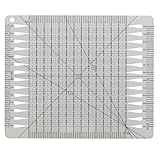 GALPADA Schneidelineal Transparent Patchwork Lineal Präzises Quiltwerkzeug für Nähen Stoffzuschnitt DIY Schneiderlineal für Handarbeit und Schnittvorlagen