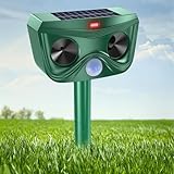 Katzenschreck, Ultraschall, Katzenschreck, Katzenvertreiber, solarbetrieben, Ultraschall, mit Bewegungsmelder, für Garten, Hof, Katzen, Hunde, Vögel, Füchse, Ratten