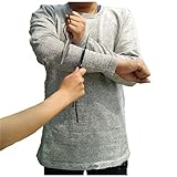 Schnittschutzhandschuhe, Stich- und Schnittschutzkleidung zur Selbstverteidigung, verdeckte Schutzkleidung, schnittfestes T-Shirt, Schutz vor Schnitten(Small)