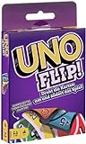 Mattel Games - UNO FLIP Kartenspiel mit beidseitig bedruckten Karten, neuem Twist und spezieller FLIP-Karte, 2 - 10 Spieler ab 7 Jahren, GDR44