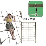 Kletternetz 200x150cm für Kletterturm Spielturm selbst Bulderwand Motoriktraining Spielplatz im Garten