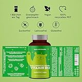 Vitamin B12 Gummibärchen - Dein Energie-Boost gegen Müdigkeit und bei B12-Mangel - Hochdosiert mit 400µg pro Dosis - 45 Stück - Vegan-zuckerfreie Vitamin Gummies - Bears with Benefits