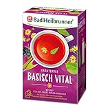 Bad Heilbrunner Kräutertee Basisch Vital - im Filterbeutel - Grüner Hafer, Lindenblüten & Brombeere - mit Zink für den Säure-Basen-Haushalt - idealer Begleiter für eine basische Ernährung - Gesundheit (5 x 20 Filterbeutel)