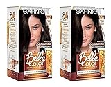 Garnier Belle Color C6062774 Les Châtains Eclat 3.03 Dunkelbraun, Naturgold, 2 Stück