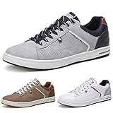 ARRIGO BELLO Sneaker Herren Schuhe Business Freizeitschuhe Leichte Trainers für Walking, Laufen, Sport Größe 41-46 (46, A_Grau)