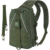 THKFISH Angeltasche 10L Angelrucksack mit Rutenhalter Wanderrucksäcke mit abnehmbarem Schultergurt Trekkingrucksäcke zum Angeln Camping Wandern,für 3 * 3600 Angelkoffer GRÜN