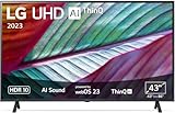 LG 43UR78006LK 109 cm (43 Zoll) UHD Fernseher (Active HDR, 60 Hz, Smart TV) [Modelljahr 2023]