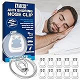 10er Set Schnarchstopper, Wiederverwendbares Schnarchen Stopper Silikon-Magnet-Nasenklammer, Verbesserung der Atmung, Möglich bessere Atmung für Ruhigen Schlaf
