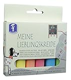 Feuchtmann 657.5000 - MEINE LIEBLINGSKREIDE, 6 Stangen, hochwertige Kreide für Straße und Tafel, brilliante Farben für kreatives Spielen, ab 3 Jahren geeignet