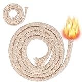 nuoshen 6.56 Feet Docht für Öllampen, 6mm*2m Candle Wick Kerzen Dochte Geflochtener Baumwoll Docht Light Dochte für Kerzen für Öllampen und Kerzen DIY handgefertigte Kerzenherstellung