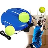 Tennis Trainer, Tragbar Tennistrainer Set Trainer Baseboard mit Seil und 2 Rebound Ball, Solo Selbststudium Übungs-Trainingswerkzeug Tennistrainingsausrüstung für Erwachsener Kinder Anfänger