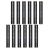 jojofuny 12 Stück Selbstklebende Temperaturmessstreifen für Aquarium und Terrarium Flüssigkristall Thermometer 10–40 °C – Batterielose Temperaturanzeige für Glas und Kunststoffoberflächen