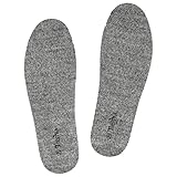 TIESTRA Lammfell Sohle Thermo Einlegesohlen Winter Warm Lammfellsohlen Thermosohlen Merino Wolle Wärmende Schuheinlagen Dicke Atmungsaktiv Weich Wollfilz Einlagen für Gummistiefel und Wintersch EU39
