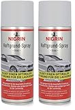 NIGRIN Haftgrund, 400 ml Sprühdose, für die Grundierung von Oberflächen vor dem Lackieren, Grau (Packung mit 2)