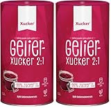 Xucker Gelierxucker 2:1 zuckerarmer Gelierzucker-Ersatz - Alternative für saure Früchte mit Xylit Birkenzucker I Veganer Gelierxucker von Xucker zum Kochen von Marmelade & Gelees (1 kg, 2:1)