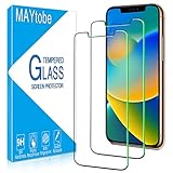 MAYtobe 2 Stück Schutzglas für iPhone 11 Pro, XS, X Max Schutzfolie, Frei von Kratzern, 9H Härte, 0.33mm Ultra-Klar Displayschutzfolie, Blasenfrei