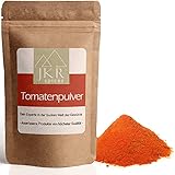 JKR Spices® 250g Tomatenpulver – feines Pulver aus sonnengereiften und getrockneten Tomaten | Zum Kochen von mediterranen Gerichten – unser Tomaten Pulver aus gemahlenen Tomaten | Naturbelassen