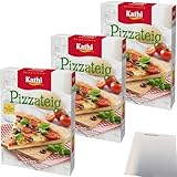 Kathi Backmischung für Pizzateig 3er Pack (3x400g Packung) + usy Block