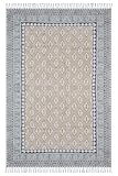 Läufer, Baumwolle, waschbar, 12,7 x 25,4 cm, Beige, mehrfarbig, Baumwollteppich für Flachgewebe, Indain, handgefertigter Baumwollteppich, geometrischer Baumwollteppich, für Innen- und Außenbereich,