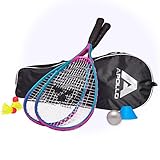 Apollo Speed Badminton Set | Schläger in Verschiedenen Farben | Squash Set | Tasche und Federball für Kinder