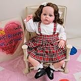 Zero pam Reborn Baby Mädchen 50cm Silikon Reborn Puppen Lebensecht Neugeborene Babypuppe Weichkörper Newborn Puppe Echt Wie EIN Baby Realistische Babypuppen Für Kinder Ab 3 Jahren