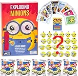 Exploding Minions Kartenspiel & MyMoji Minions Sammelfigur Kopf Geschenksets – (1x Kartenspiel & 5x MyMoji Figuren)