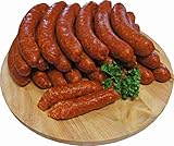 Chili Wurst | Knacker | Chiliknacker | Snackwurst | Chiliwürstchen | Krainer | Premium Mettwurst geräuchert | 10 x 100g