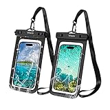 Vitare wasserdichte Handyhülle-2 Stück Unterwasser Handytasche- 7,0 Zoll wasserdichte Tasche für iPhone 15 Pro 14 Pro 13 Pro 13 12 11 XS X XR SE 8 7 6 Samsung Galaxy S22 S21 Huawei