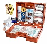 SPORT-Sanitätskoffer 'PRO S2' Erste-Hilfe Koffer nach aktueller DIN 13157 & 13164 + Sport-Ausstattung mit Kältebehandlung + Sporttape inkl. SPRÜHPFLASTER