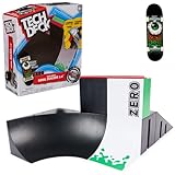 Tech Deck X-Connect Starter-Set - Bowl Builder 2.0 Rampenset mit authentischem Fingerboard der Marke Zero und Zubehör, ab 6 Jahren