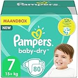 Pampers Baby-Dry - Größe 7 (15kg+) - 80 Windeln