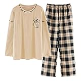 GOSO Mädchen Schlafanzug Pyjama Set niedlich Kinder Pyjama Nachtwäsche Tops und Lange Hose Nachtwäsche Kinder Outfit 8 9 10 11 12 13 14 Jahre