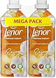 6er Pack - Lenor Weichspüler Enjoy – Vanille-Orchidee & Golden Amber – Duopack (2x 37 Wäschen / 2x 925 ml)