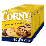 Müsliriegel Corny Classic Schoko-Banane, mit Schokolade und Banane, 60x25g