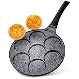 Vilde Spiegeleipfanne Granit 7 Löcher BLACK LINE 26 cm | Pfanne, Pancake, Spiegelei, Antihaft-Beschichtung