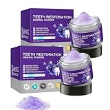 Zahnreparatur Mineralpuder,Zahnpulver Gegen Verfärbungen, Teeth Whitening Powder, Zahnweiss Pulver fur Frischer Atem, Effektiv bei der Stärkung von Zähnen und Zahnfleisch (2)