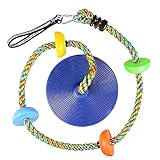 Katomi Kletterseil Schaukel Baum Kinderschaukel mit Plattform und Scheibenschaukel Sitz Set Spielset Zubehör