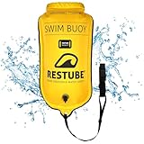 restube 12.5L Schwimmboje mit Verstellbaren Gürtel: Premium Sicherheitsgerät für Freiwasserschwimmen, 12,5 kg Auftrieb, PVC-frei – Ideal für Triathlons, Kajakfahren, Höchst Sichtbar