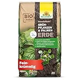 Neudorff NeudoHum Grünpflanzen- & PalmenErde – Torffreie Bio Erde, fördert gesunde Palmen und Grünpflanzen mit grünen Blättern wie z.B. Monstera, 20 Liter