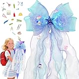Wefaly Schultütenschleife Meerjungfrau,60×20cm Zuckertüten Schultütenschleife,Schultüte Schleife Zuckertütenschleife Deko,Schultütenschleife Schultüte für Mädchen Junge,Schulanfang Einschulung Deko